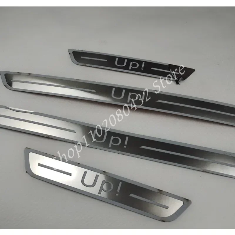 Stainless Steel Door Sill Scuff Plates for VW Volkswagen UP UP! 2012 2013 2014 2015 2016 2017 2018 2019 2020 2021