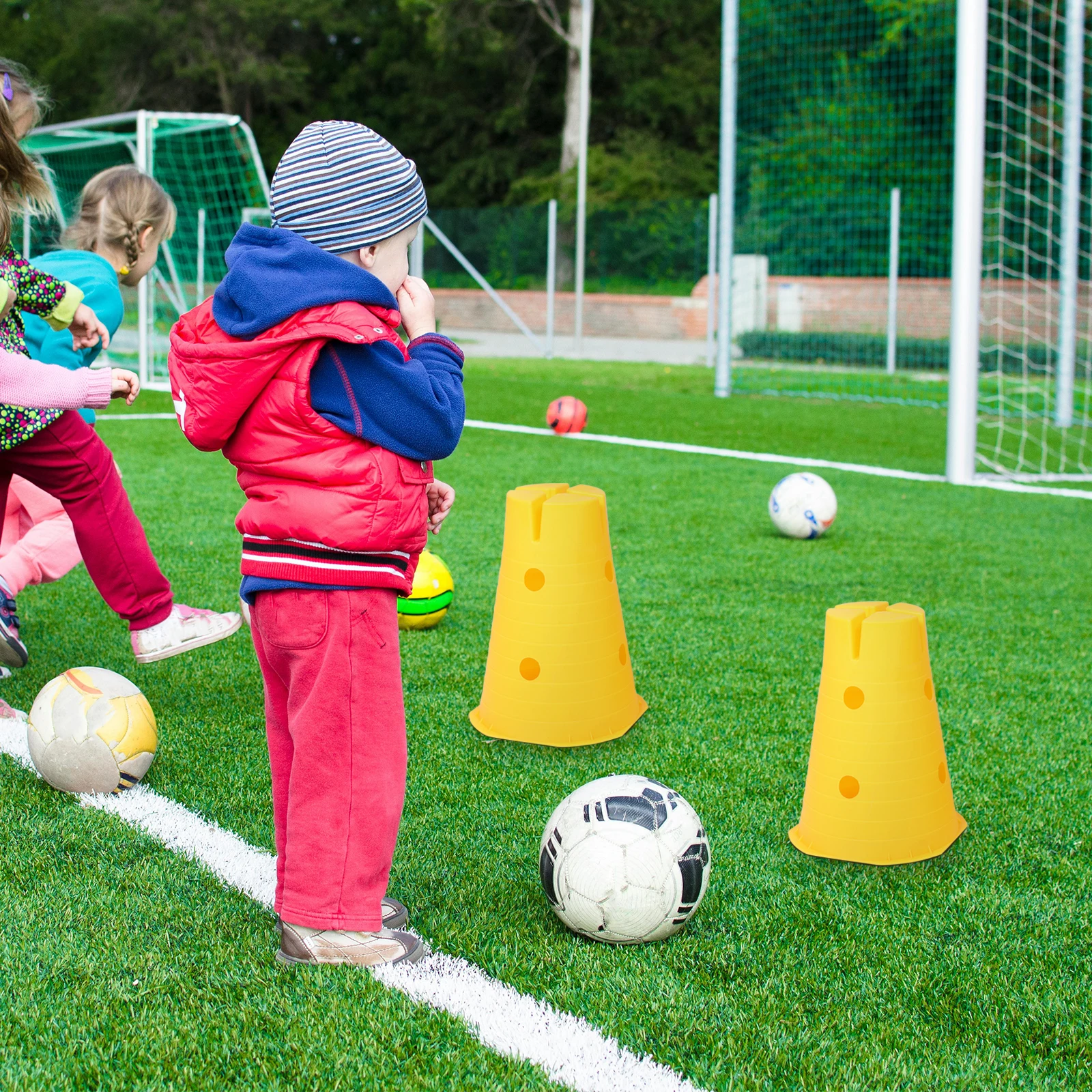 

Small Hurlbasketball Logo Bucket Dog Agility Training Equipment Household Football Cones Child