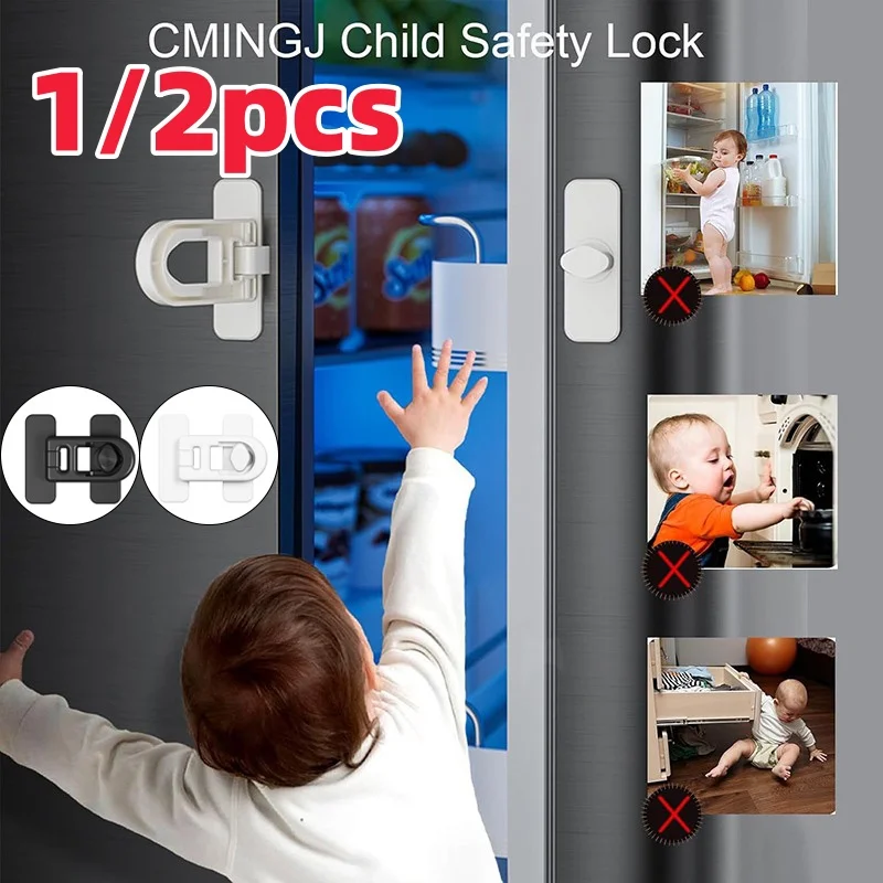 Fridge Child Locks Freezer Locks for Refrigerator Doors Oven Child Safety Lock Oven Baby Proofing Refrigerator Door Safety Locks