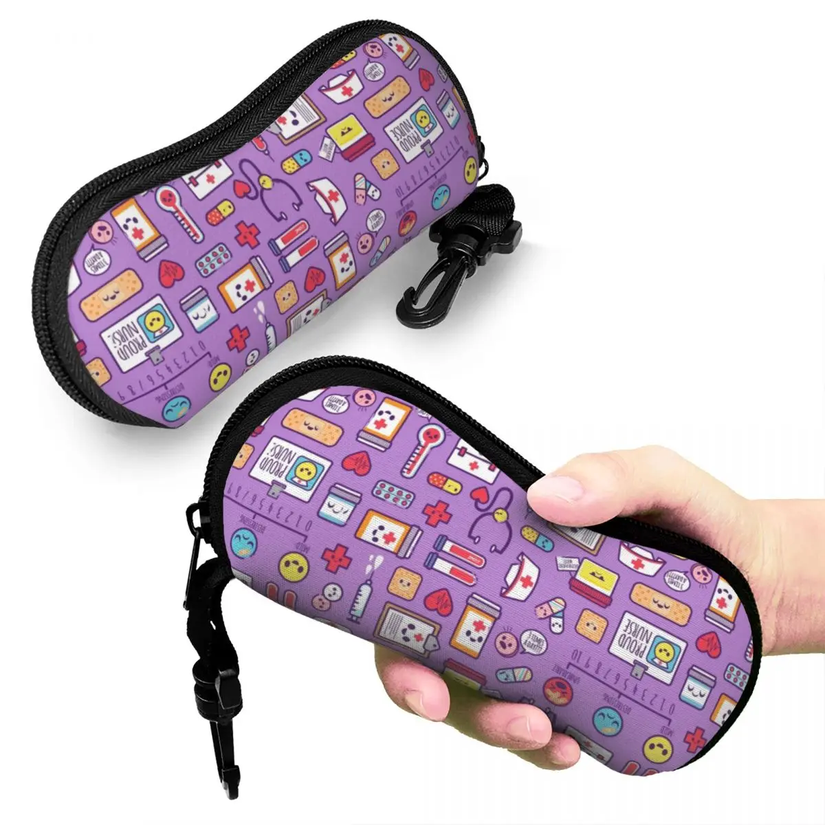 

Nurse Tools Shell Glasses Case Protector Sunglasses Box Women Men Soft Eyeglass Bag Pouch