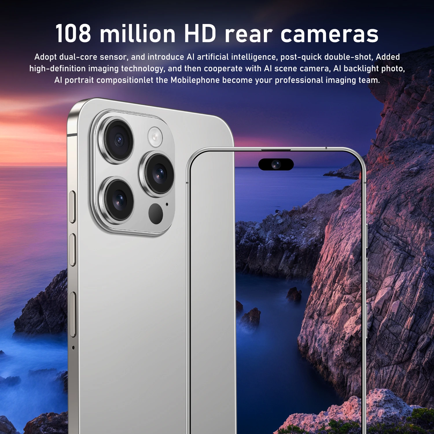 2025 Hot Original For Brand Smartphone 7.3 inch XS16 ProMax Full Screen 4G 5G Cell Phone 8000mAh Mobile Phone Global Version﻿