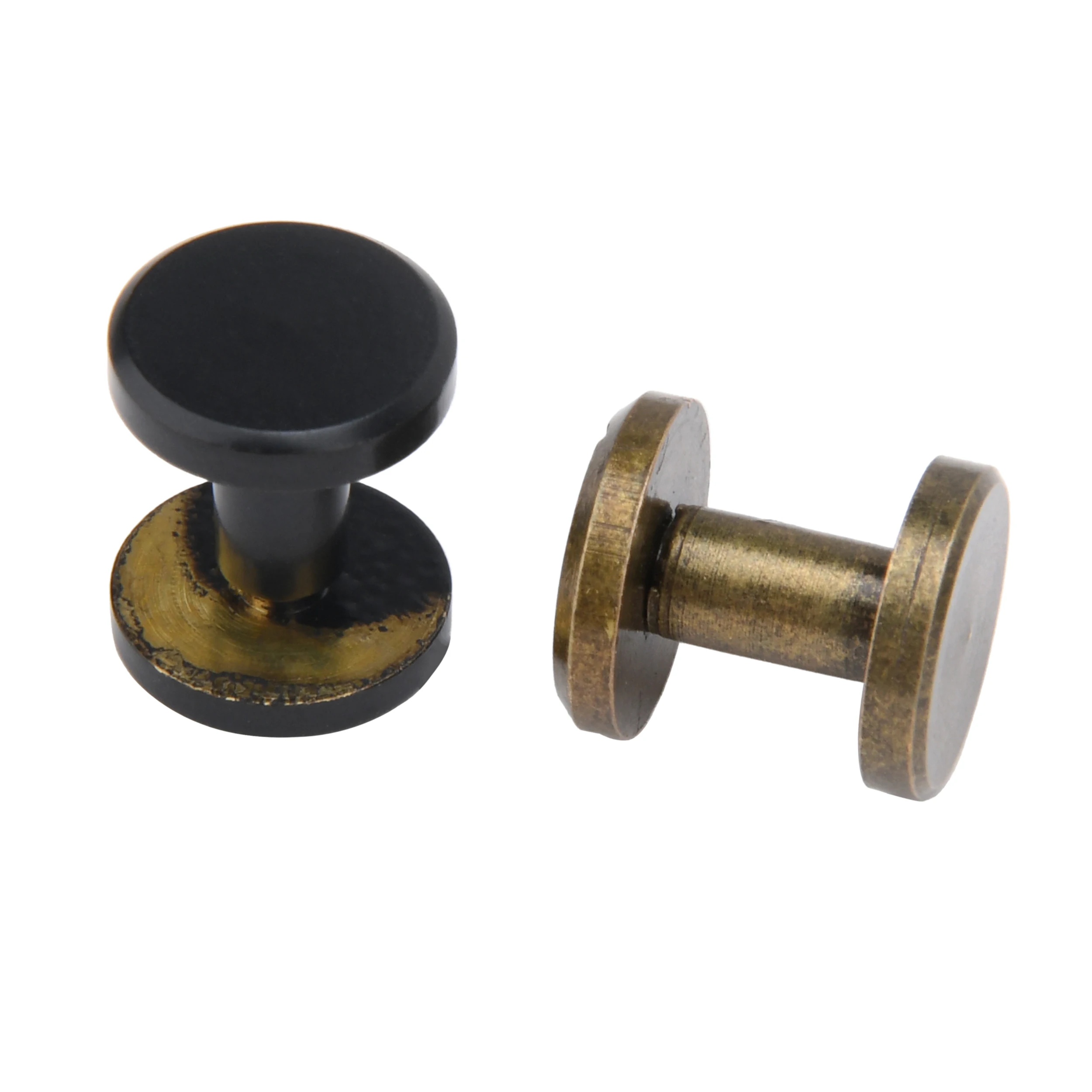

1/4" Chicago Screws Brass, Replacement Screw Rivets Flat Fillister for Gun Sling Shoulder Straps