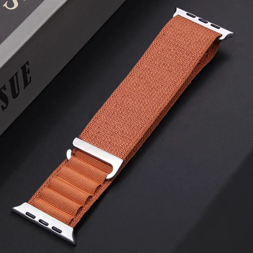 Armband für Apple Watch 42 mm 44 mm 45 mm 46 mm Ultra 2 3 49 mm Nylon-Schlaufenarmband für Iwatch 10 11 9 8 7 SE 38/40/41 mm Sport Correa