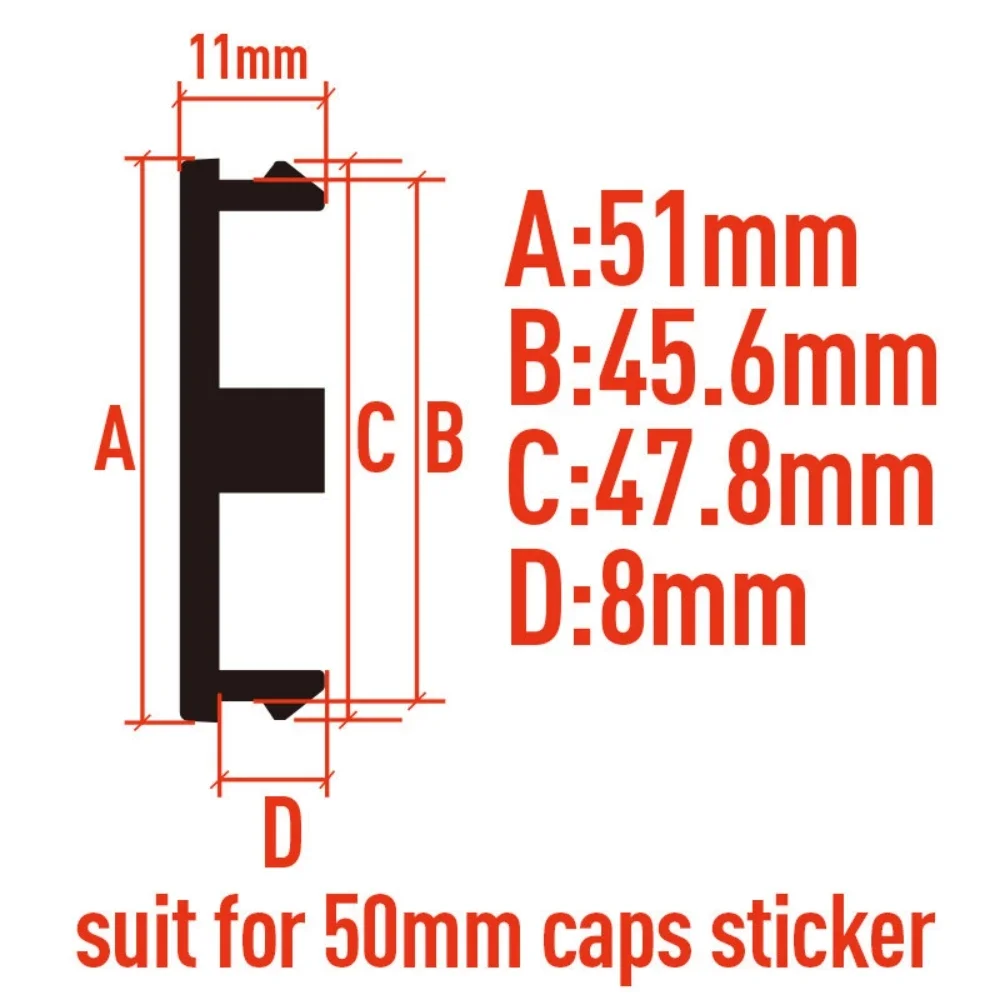 4pcs ABS OD 51MM Clips 46MM Blank Car Wheel Center Caps Wheels Hub Cap No Emblem Badge Rim Hubcaps Cover Replace Car Accessories
