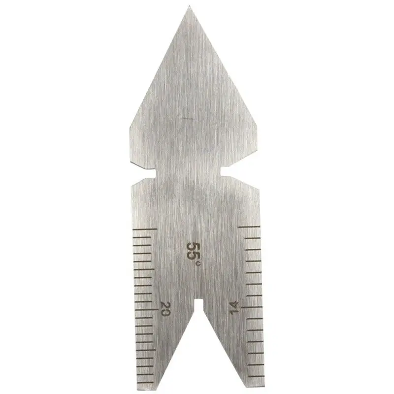Whitworth Thread Cutting Center Gauge 55 Degree 1/4ths And 1/20ths Screw Pitch Gage for Precision Machining