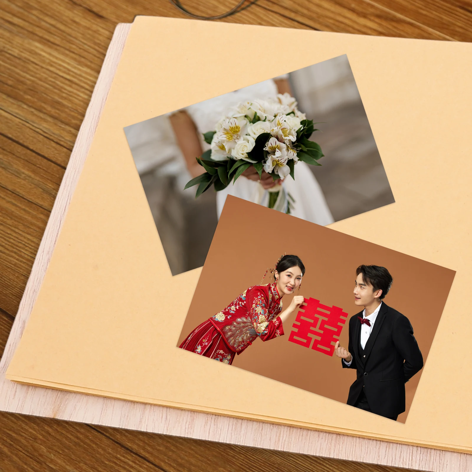 

Rustic Wooden Wedding Guest Book Personalized Sign Engagement Photo Album Keepsake Memory Journal