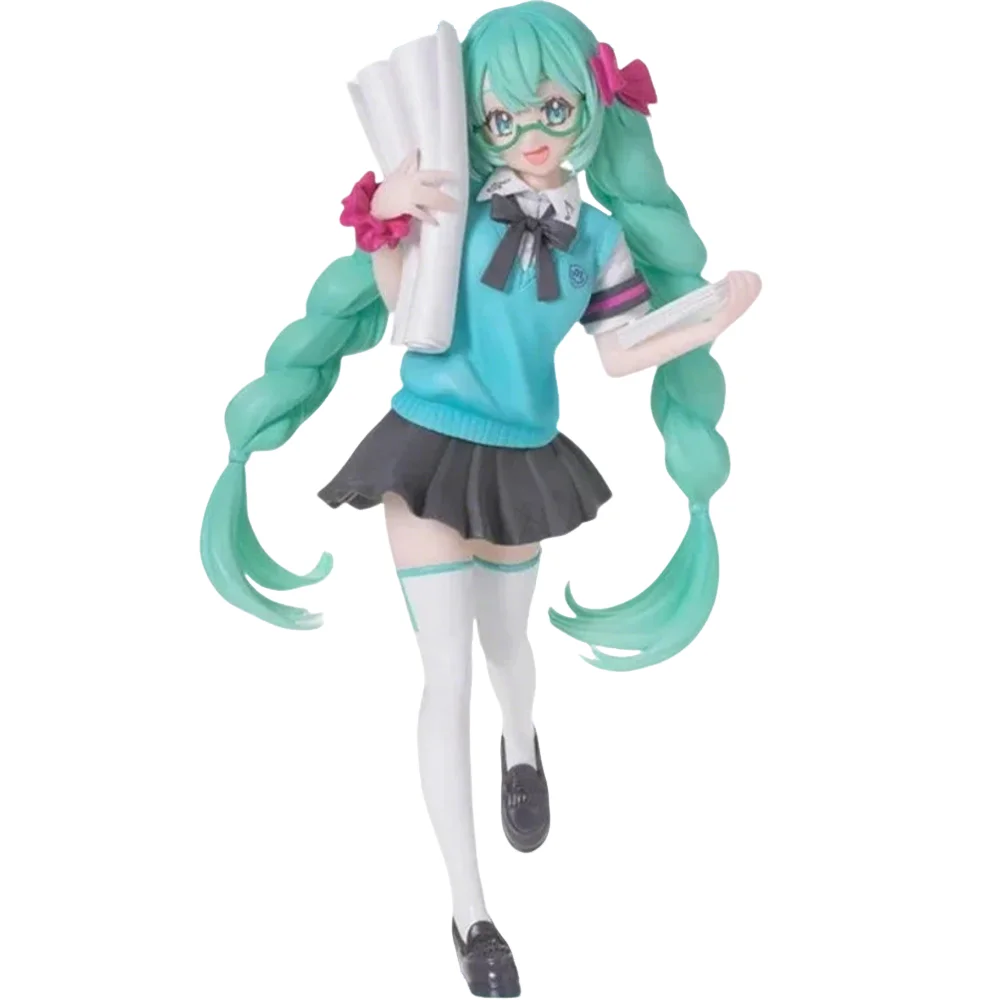 在庫あり-sega-オリジナル正規品-vocaloid-歌手-ルミナスタ-初音ミク-16-周年記念-18-センチメートルアニメモデルコレクション玩具フィギュア