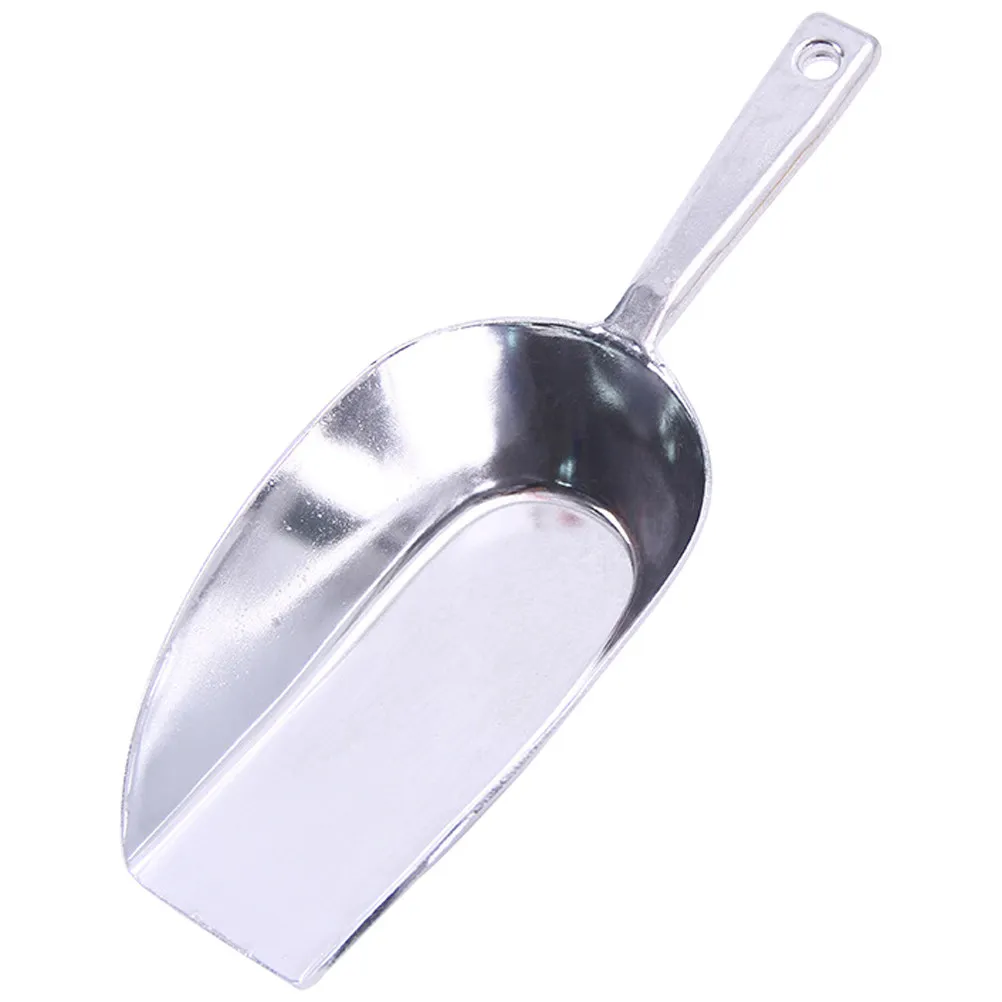 Aluminium Alloy Ice Scoop Heavy Duty Rust Proof Ergonomic Food Shovel for Kitchen Bar Restaurant Dessert Shop Ice Bucket Popcorn