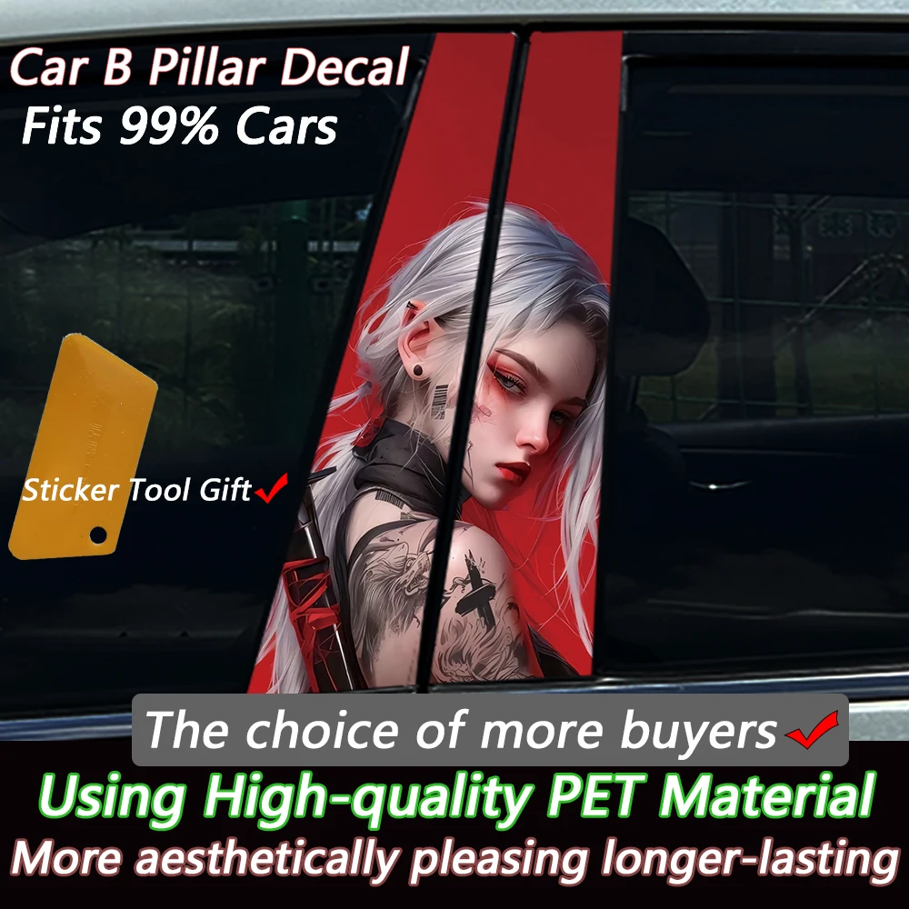 สติ๊กเกอร์ติดรถยนต์ลายสาวผมขาว - Car Accessories In Tokyo บทวิจารณ์และราคา
