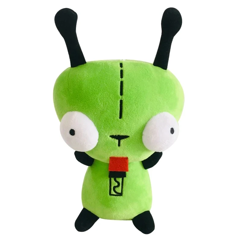 28cm Alien ET 3D Eyes Green Invader ZIM GIR Dog Plush Figure Toy Soft Stuffed Collectible Toy Christmas Gift Toys for Children