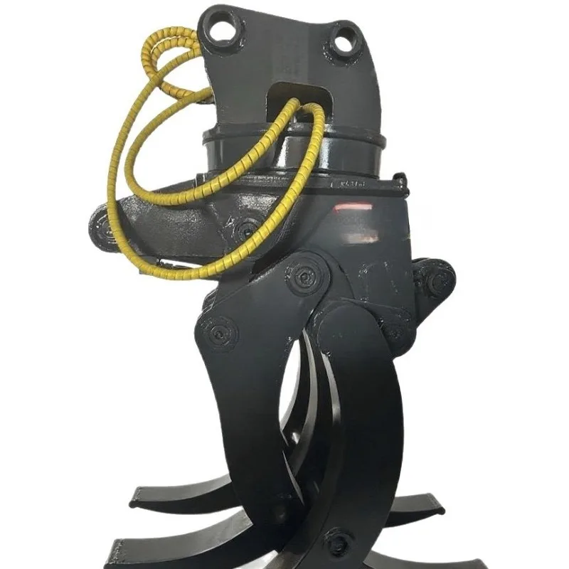 Five-claw hydraulic control wood grabbing machine 360-degree rotary multi-functional wood grabbing equipment