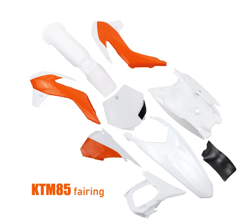 Plastic Body Fairing Cover Kit Fender Shell Parts Suitable For KT85 Off Road Dirt Bike Motorcycle Replacement Accessories