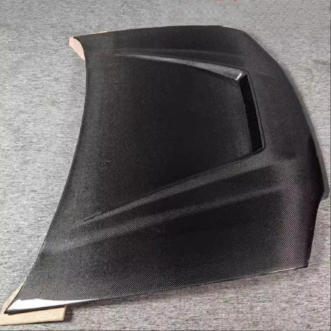 Carbon fiber Engine Cover Front lip for Honda Civic Coupe EG modified Bonnet cover Hood scoop Front shovel Car Accessories