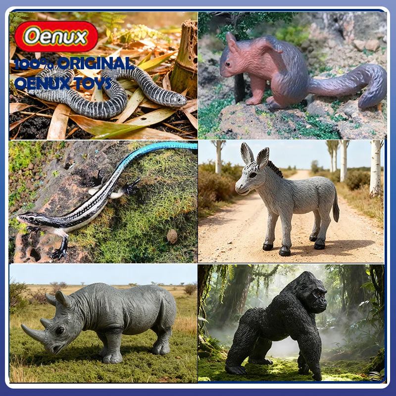 Oenux Simulation Model Action Figure Caecilian Chameleon Squ