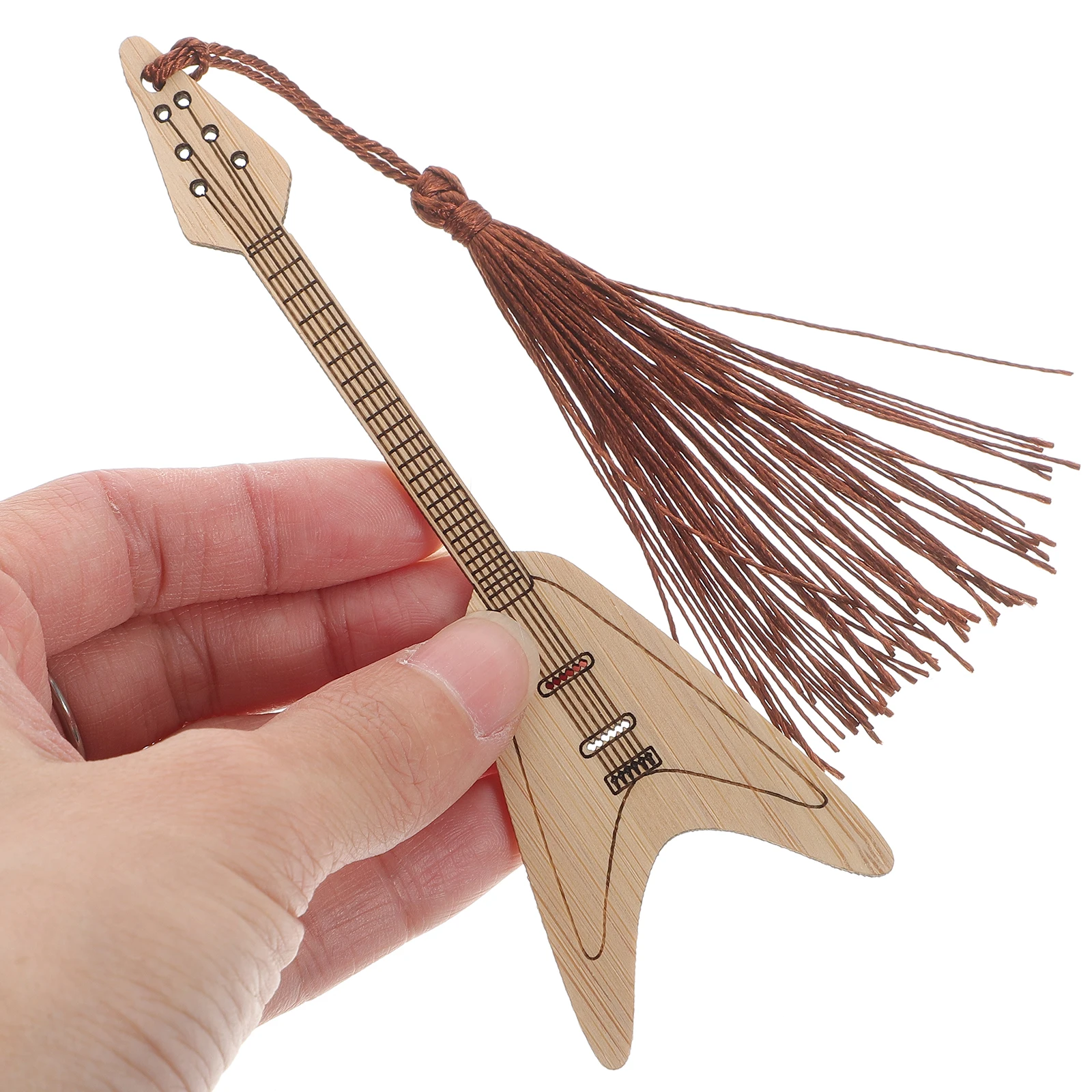 6pcs Wooden Bookmarks Creative Student Bookmark Craft Diy Gift For Readers Elegant Light Reading Page Marker Decorative