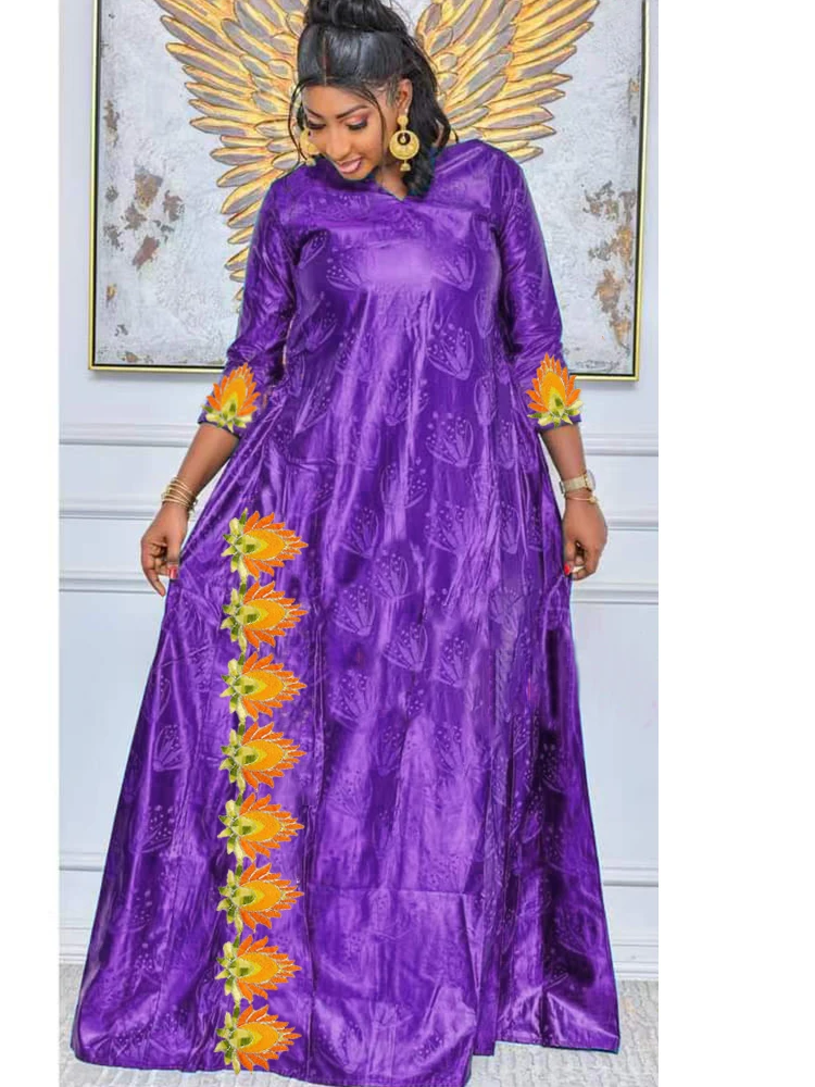 Vestido Bazan clássico formal estilo africano Robe essencial para Ramadan