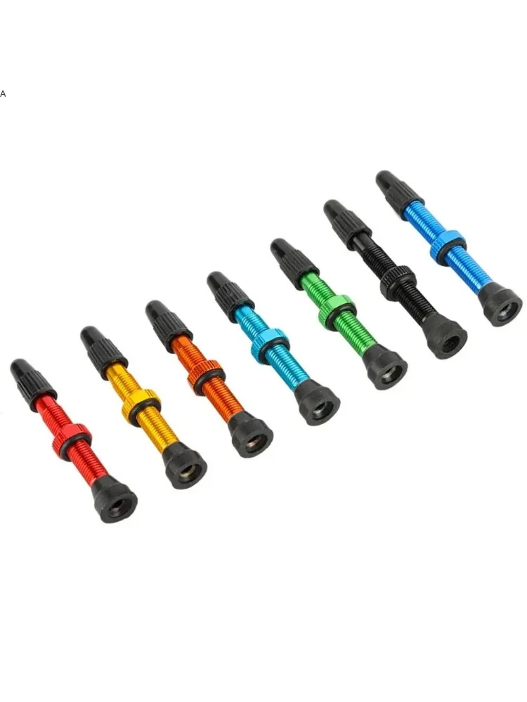 AliExpress NONE 2pcs/bag Bicycle Bike Tubeless Presta Valves Stems Aluminium Alloy 40mm 44mm 48mm 60mm 80mm with Valve Core Removal Tool