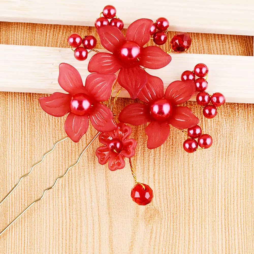 Wedding Festival Hairpin Beautiful Accessories Hair Jewelry Bride Hairpin Hair Clip Flower Hairpin Headdress