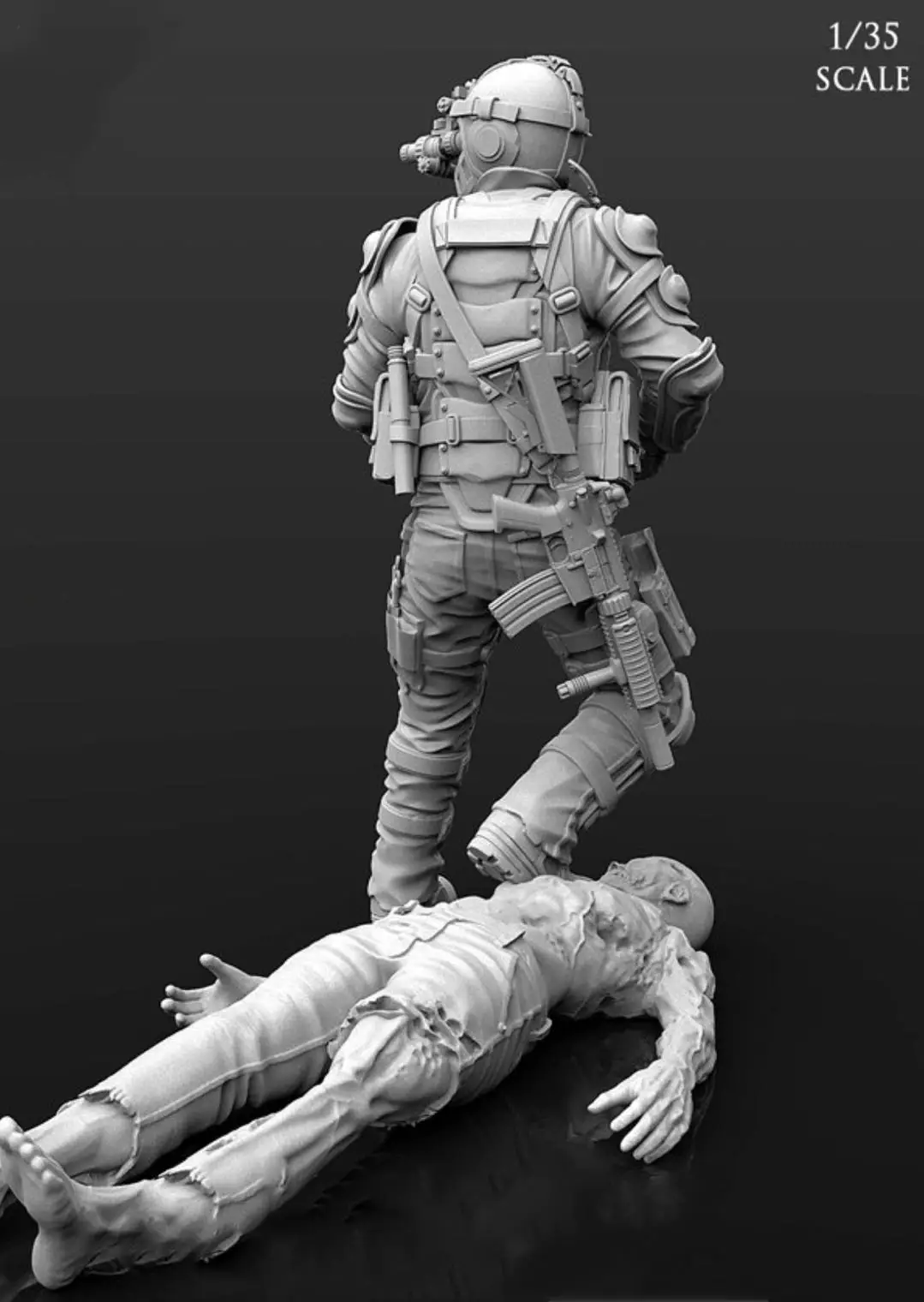 1/35  Resin Model Figure GK， Unassembled and unpainted kit