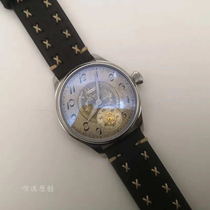 Punk Watch Handmade Original Manual Manipulator Watch Tianjin Movement Stainless Steel Waterproof Retro Punk Wristwatches