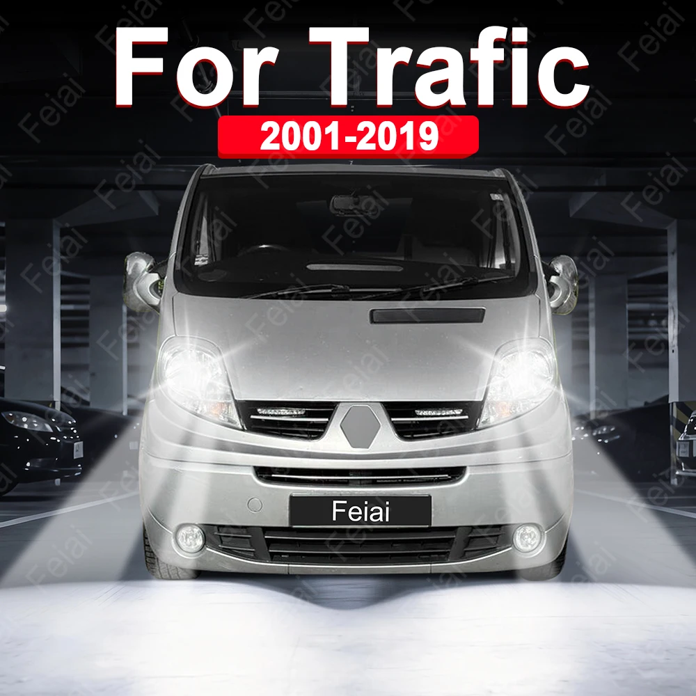 

For Renault Trafic 2 3 Headlights LED Bulbs Trafic Tuning Accessories 2001-2007 2008 2009 2010 2011 2012 2013-2019 Car Headlight
