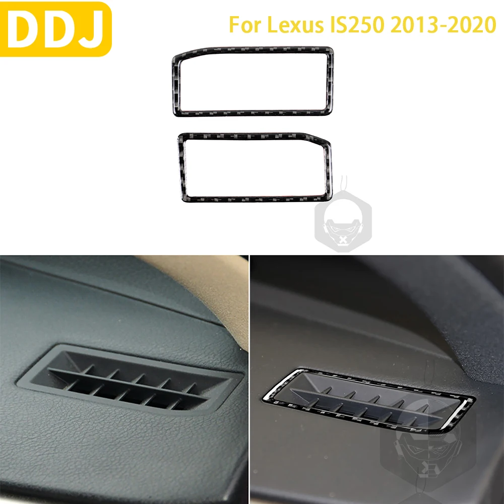 

For Lexus IS250 300 350C 2013-2020 Accessories Car Carbon Fiber Interior Instrument Air Outlet Frame Trim Stickers Decoration