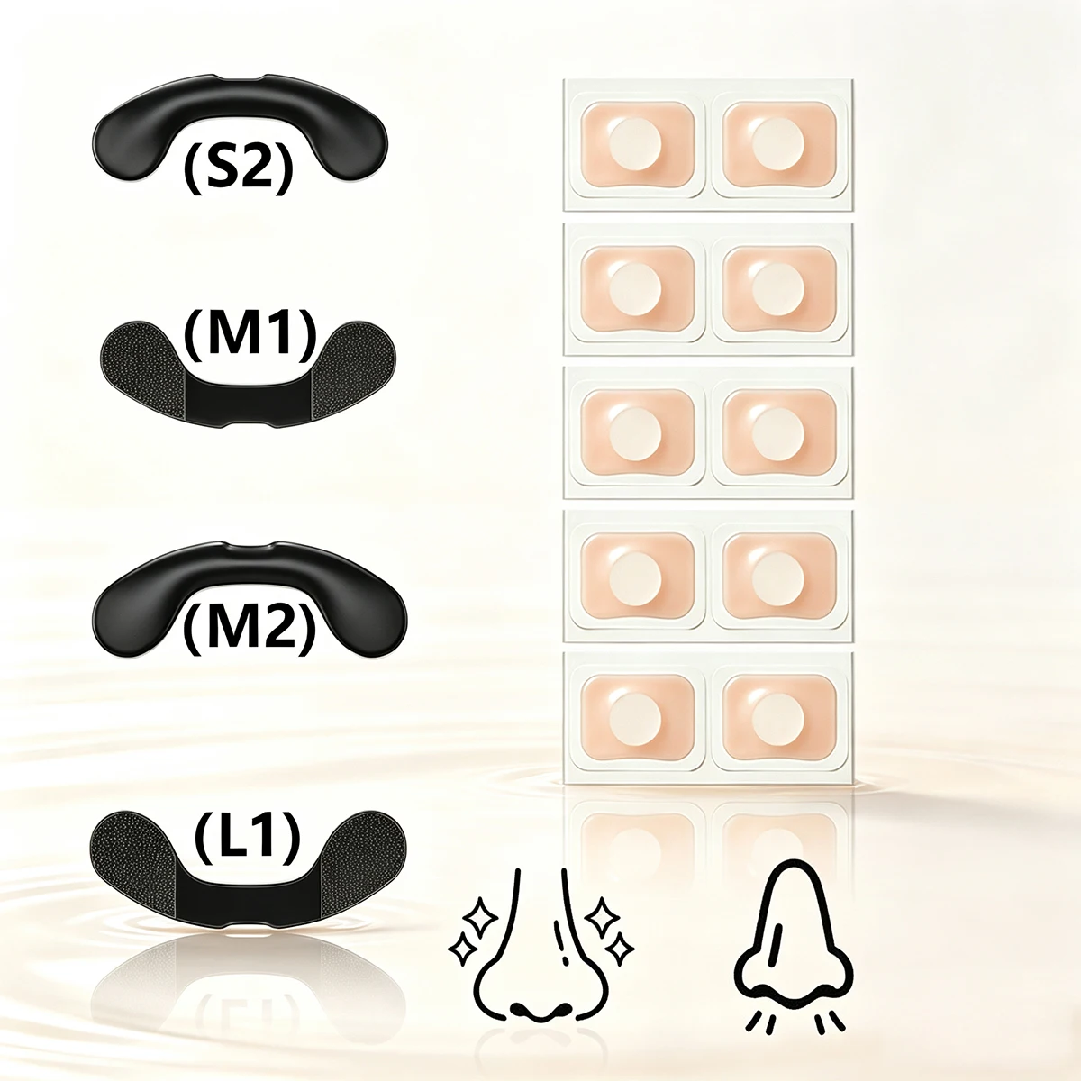 Nasendilatator Schlaf-Nasenatmungs-Dilatator Starter-Kit Nasenatmungsstreifen Nasenstreifen zur Luftdurchflussverstärkung – Detail 10