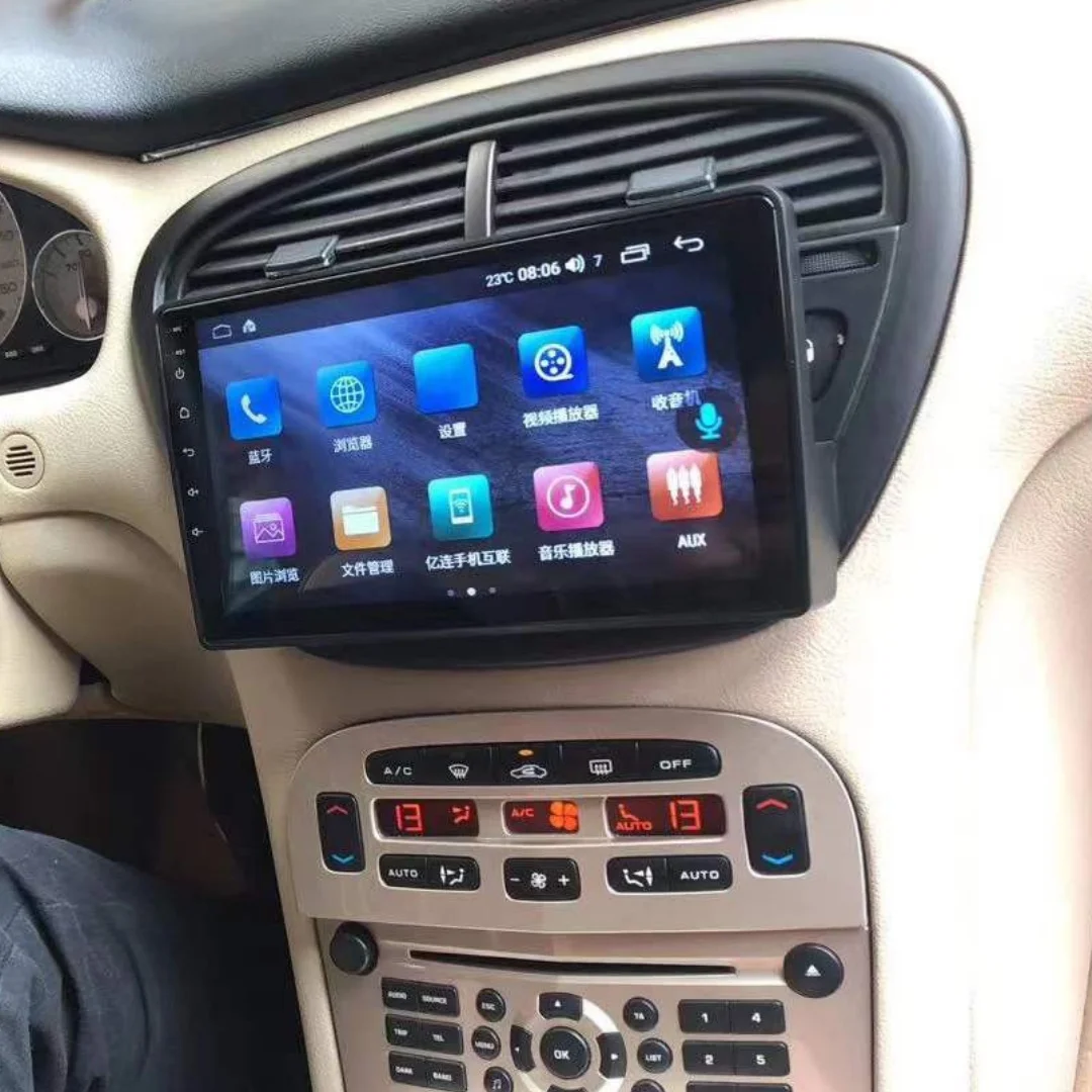 

9'' For Peugeot 607 2004-2010 Auto Wireless BT Carplay Radio Stereo Multimedia Player Car Android 13 Multifunction QLED Screen