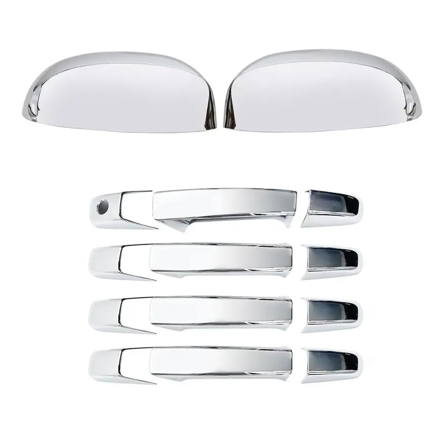 

Хромированные накладки на зеркала, накладки на дверные ручки, подходят для Chevy Silverado Tahoe GMC Sierra Yukon 20072014 гг.