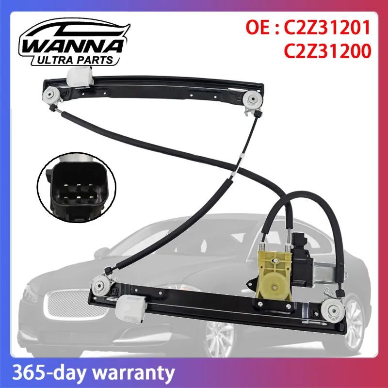 

OE Quality C2Z31201 C2Z31200 Front Left Right Window Regulator with motor for Jaguar XF XFR 2009 2010 2011 2012 2013 2014 2015