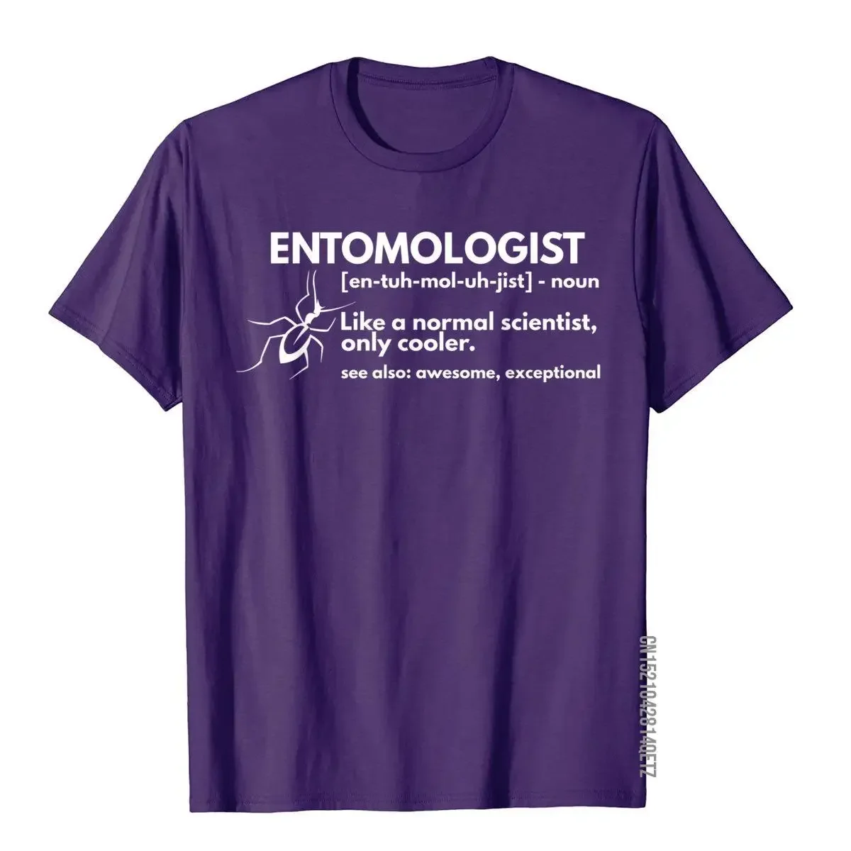 Entomologist Definition Funny Entomology Science Gift T-Shirt Fitted Men T Shirts Printed On T Shirt Cotton Printed On