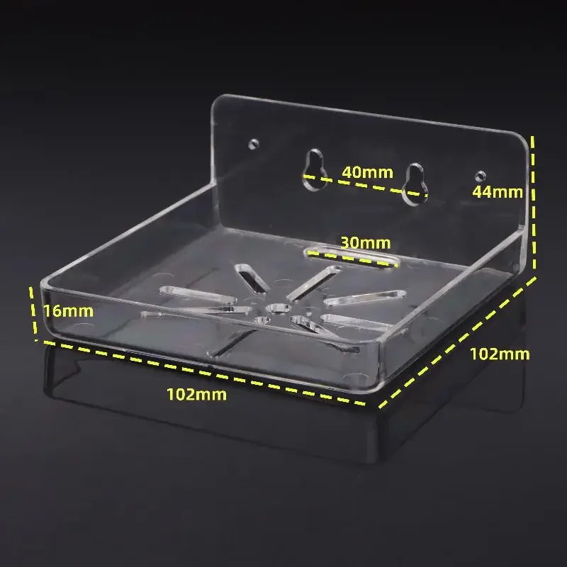 Supporto per montaggio a parete in acrilico per mini telecamera di sicurezza CCTV - Supporto adesivo senza trapano