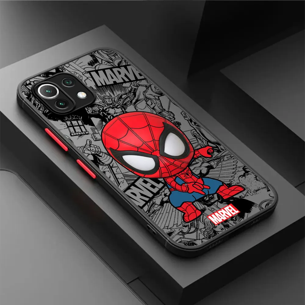 Cartoon Marvel Groot Spiderman Phone Case for Xiaomi Mi 12 13 Pro 13 Ultra 12X 11T 12T Pro 10T Note 10 Lite 9T 11 Lite Cover