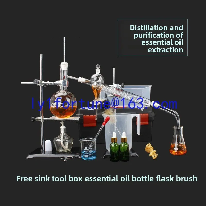 Complete Distillation Unit Essential Oil  Extraction Purification Serpentine Distillation Condenser Tube Experimental Equipment