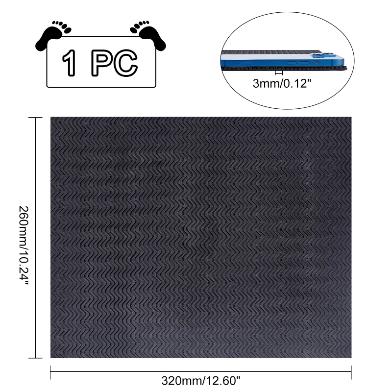 Shoe Sole Repair Rubber Soling Sheet 3mm Thick Non-Slip Rubber Shoes Bottom Repairing Material Shoe Pads Heel Replacement