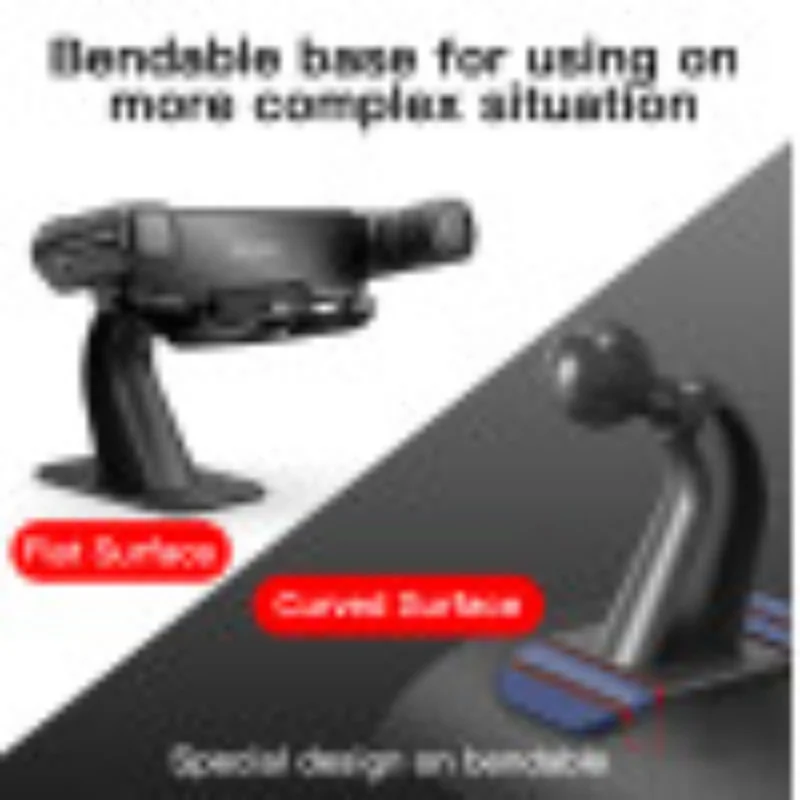 Yesido حامل هاتف السيارة وحدة التحكم المركزية حامل سطح المكتب الجاذبية المنحنية لحامل الهاتف المحمول لشخص كسول