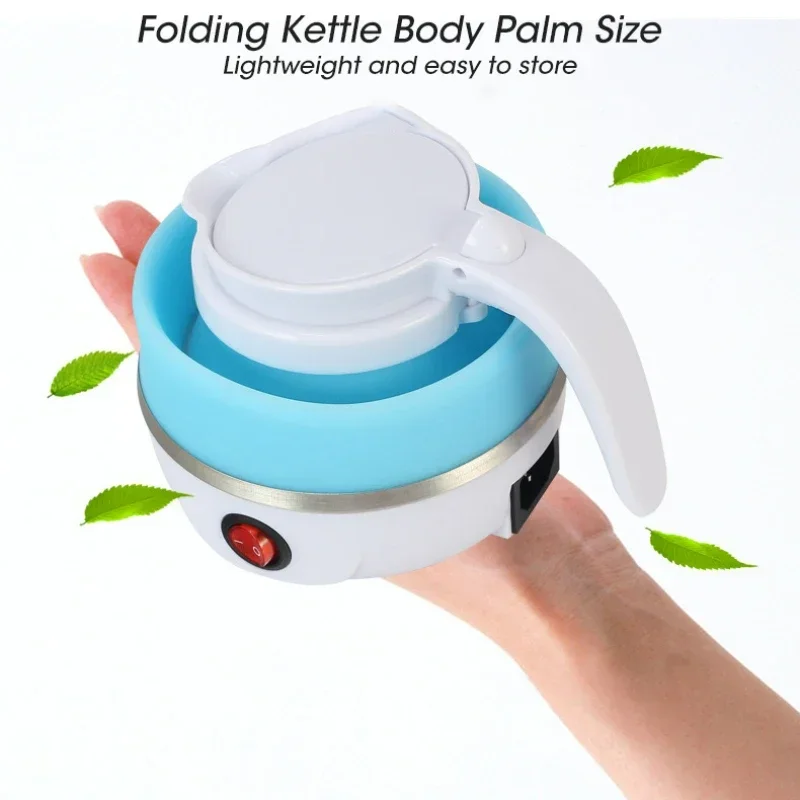 Mini Electric Kettle Foldable Kettle Silicone  Portable Teapot Water Heater Outdoor Travel Home Tea Pot Water Kettle 0.6L 600W