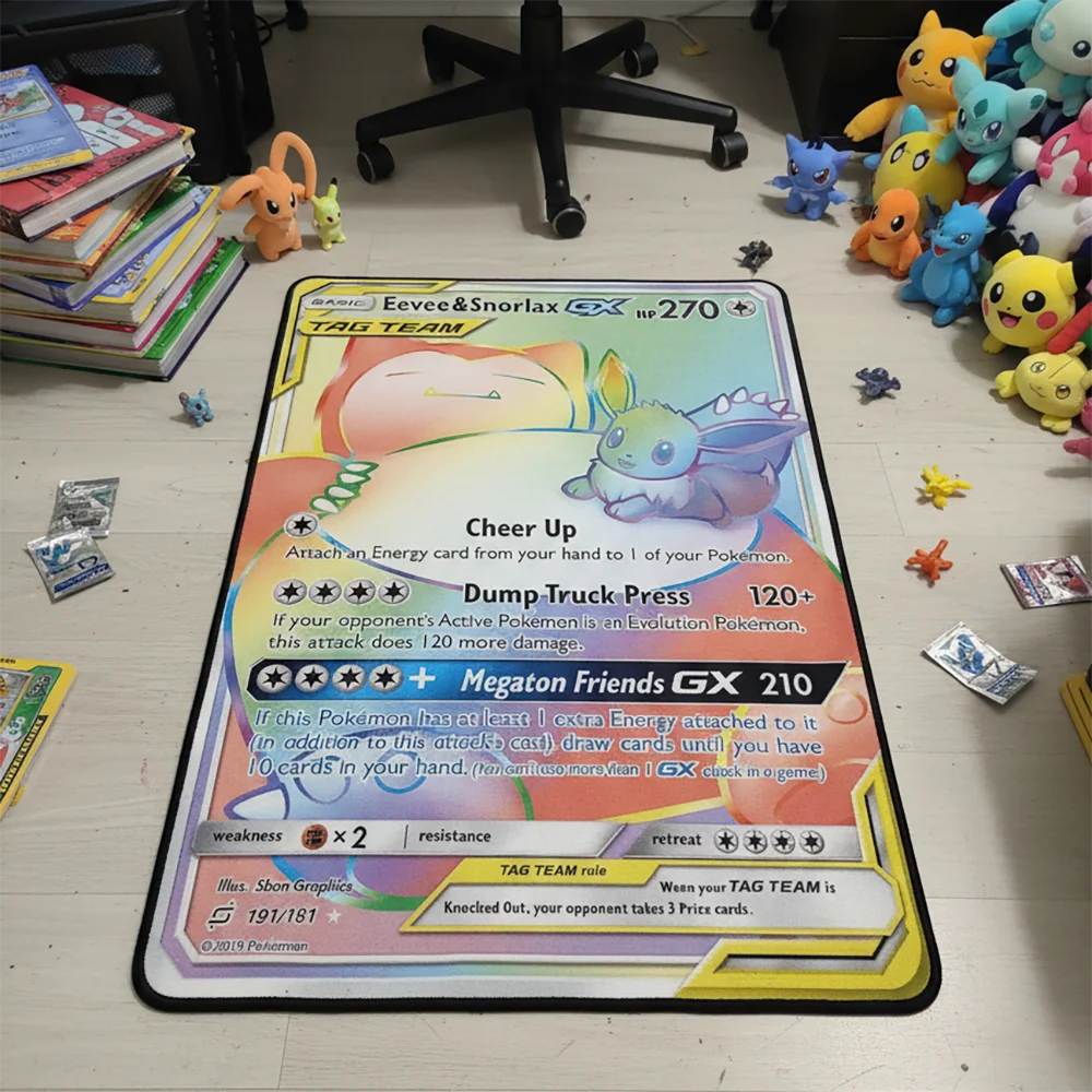 Gaming Accessories For Kids - Anime Pokemon Card Eevee & Snorlax