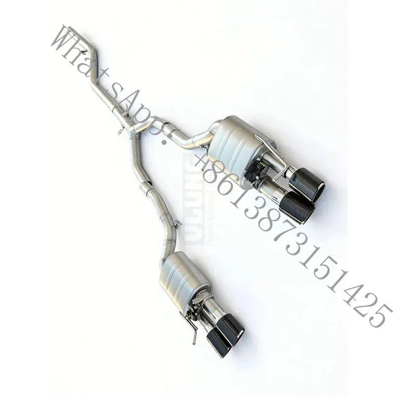 Suitable 340i (B58) F30 3.0t 2016-2018 with two-point-back exhaust system, stainless steel exhaust pipe with
