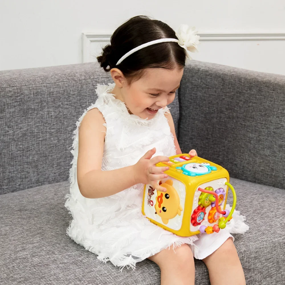 子供のための手錠ドラム,6面,赤ちゃんのおもちゃ,音楽教育玩具,音楽ギフト