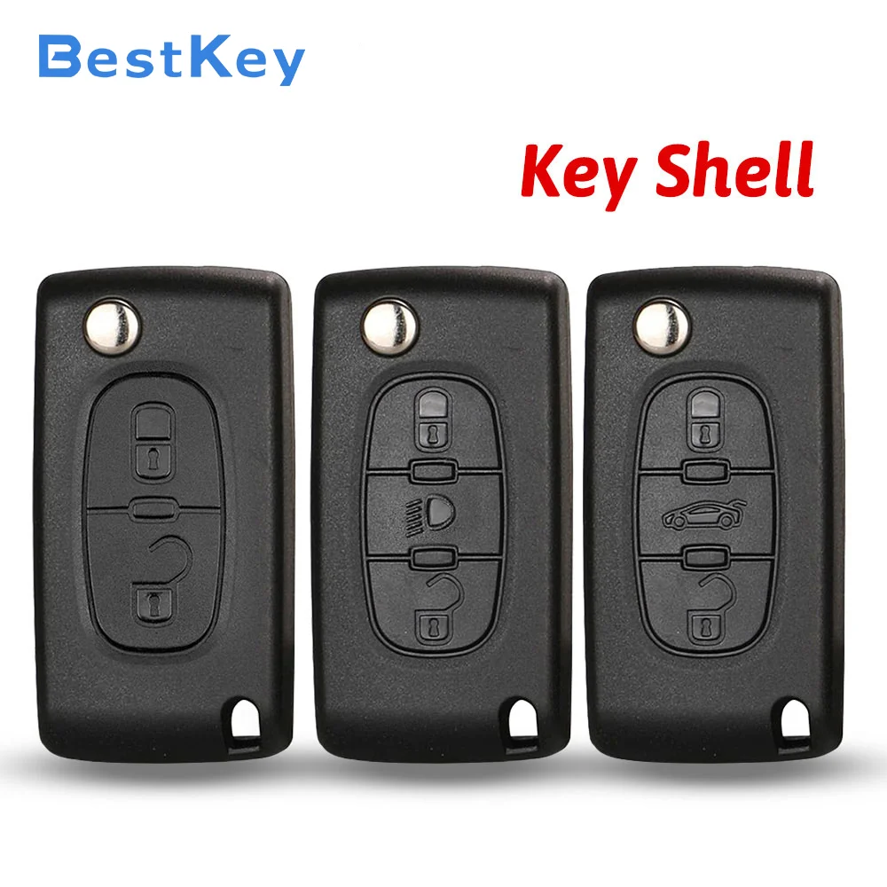 Best Key Remote Key Shell 2/3/4B For Peugeot 207 307 308 407 607 807 For Citroen C2 C3 C4 C5 C6