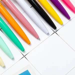 Multicolor Mode gepresste Plastikballpunkte Stifte Business Geschenke Werbeschule Tests Paperary Signature Monate Wholese 9 Hauptverkauf Großhandel stapellieren sich - №6