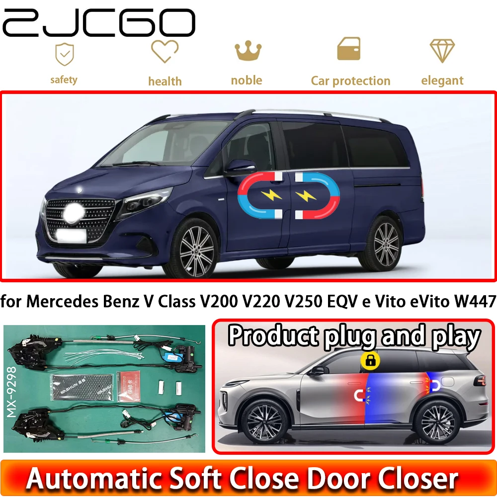 

for Mercedes Benz V Class V200 V220 V250 EQV e Vito eVito W447 Soft Close Door Power Closing Latch System Pull Door Easy Close