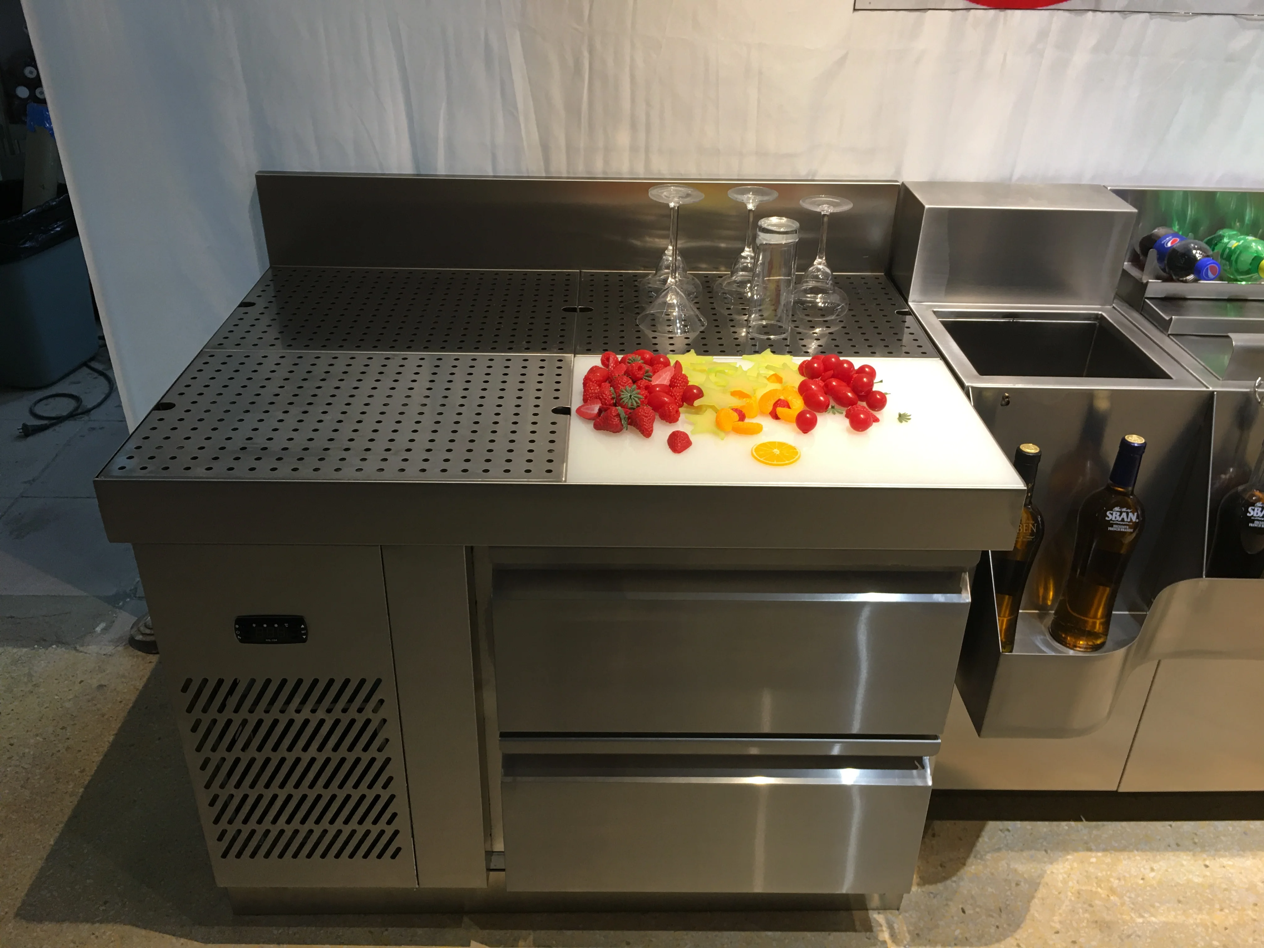 Stainless Steel Bar Counter Station Custom Commercial Cocktail Bar Equipment For Bar & Cafe view 4