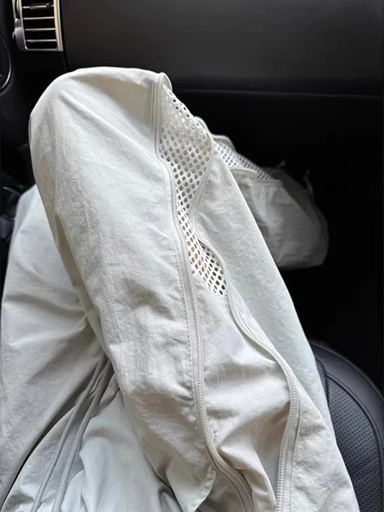 

Men's Summer Ice Silk Qui Dry Breathable Workwear Cargo Pants Tactical Loose Leg Casual Trousers American Functional Sle