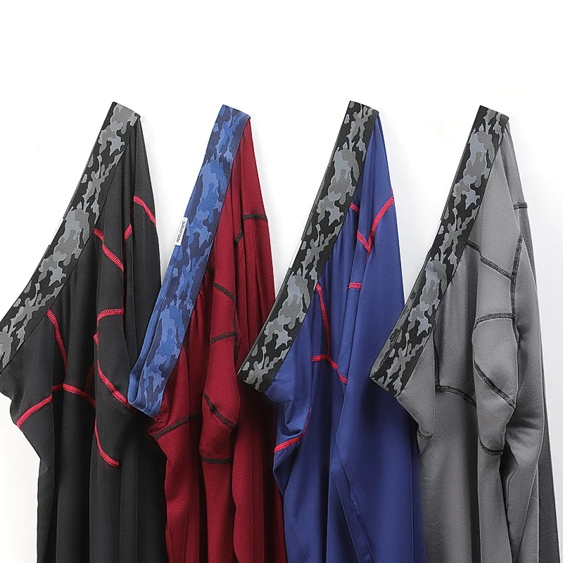 

2PCS Men's thermal autumn pants, thin modal cotton and wool pants, slim fit two-in-one leggings for autumn and winter base layer