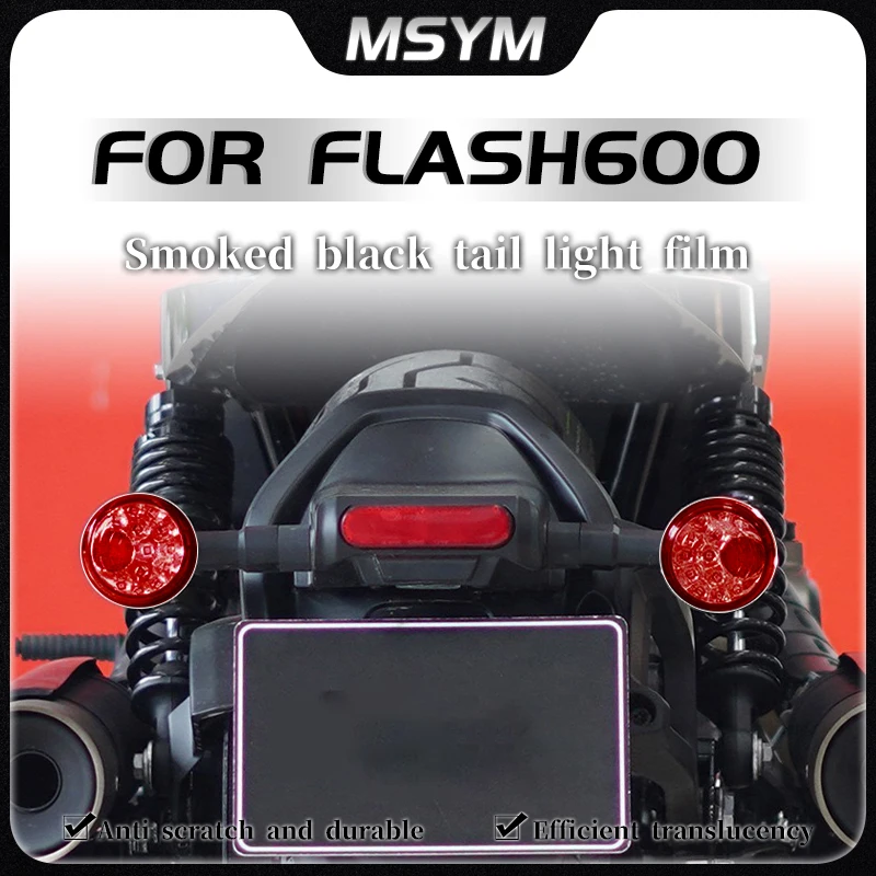 For QJMOTOR FLASH600 Flash 600 motorcycle Headlight and taillight protective film stickers film modification accessories