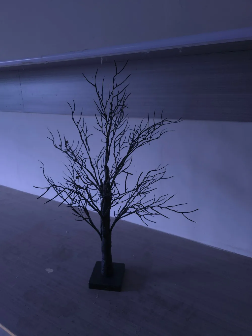 1PC24LED ضوء شجرة فرع المرجان للهالوين، ألوان فاتحة برتقالية وأرجوانية، مدعوم بالبطارية وUSB، تستخدم لتزيين العطلة #5