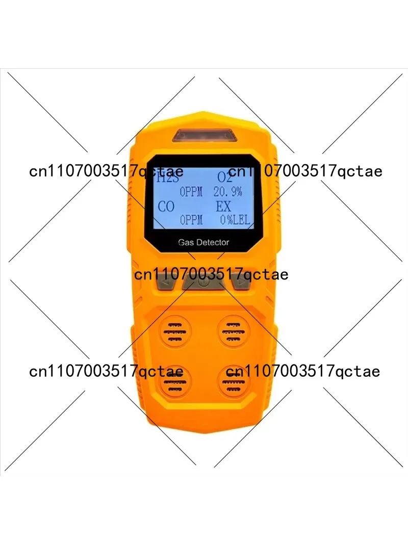 Portable 4 in 1 Gas Detector O2 CO H2S Combustible Gas Meter Analyzer for Home Safety