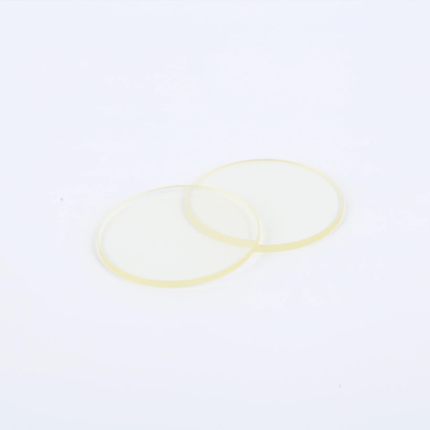 

2Pcs Total Size Diameter 49mm And 2mm Thickness 400nm Long Pass Yellow Optical Filter Glass JB400